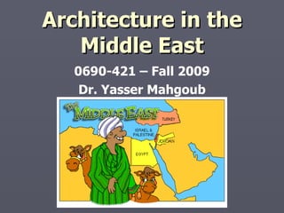 Architecture in the Middle East 0690-421 – Fall 2009 Dr. Yasser Mahgoub 