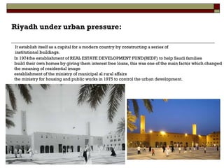 The Evolving Arab City - Riyadh | PPT