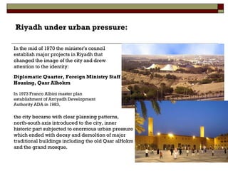 The Evolving Arab City - Riyadh | PPT