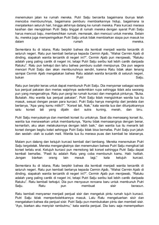 Dongeng putri salju dan 7 kurcaci
