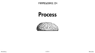 Frameworks: 04 
Process 
Connect Retrieve 
#HardIsEasy © 2014 @tamadear 
 
