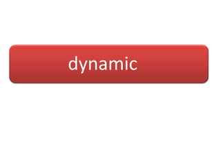 dynamic
 
