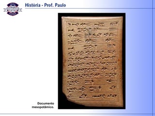 Documento mesopotâmico. 