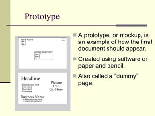Project Prototype Documentation Example 1.03 Document Design PowerPoint | PPT