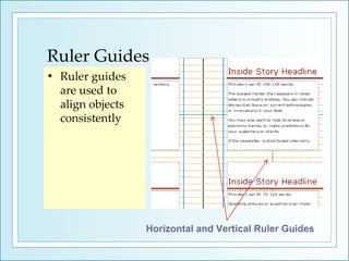 Ruler Line Guide 1.03 layout of a desktop publishing document | PPT