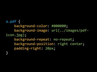 1-05: CSS for Text and Backgrounds | PPTX