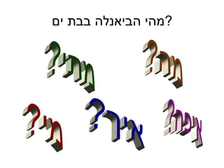 מהי הביאנלה בבת ים ? מה? מי? איך? איפה? מתי? 