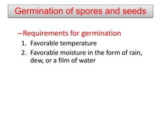 Pre-penetration Phenomena
Germination of spores and seeds
Antagonistic microorganisms
Fungistasis
Suppressive soils
Pre...