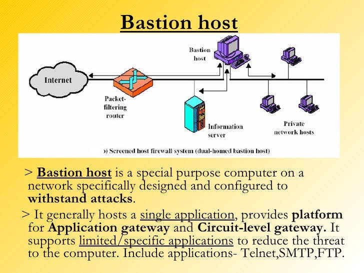 bastion host firewall bastion host firewall