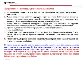 Үргэлжлэл...

Удирдлагын У онольш гол утга санааг илэрхийлбэл:
1. Ажилчид угаасаа ажилд дургүй биш, ажлын сайн нөхцөл хандлагад л илүү дуртай
   ажилладаг;
2. Хатуу чанд хяналт, шийтгэл, сүрдүүлэг зэрэг нь зохион байгуулалтын зорилтыг
   хэрэгжүүлэх цорын ганц арга биш. Хэрэв аливаа хүн ямар нэгэн зорилгод хүрэх
   эрмэлзэлтэй бол тэр өөрийгөө хянан шалгах чадвартай байдаг
3. Өмнөө тавьсан зорилтоо биелүүлэхэд зарцуулсан хүч чармайлт нь түүнийг
   хэрэгжүүлсний төлөө олгох шагнал урамшилтай шууд хамааралтай байх ёстой
4. Дундаж хүн тодорхой нөхцөлд хариуцлага хүлээдэг төдийгүй тэгэх
   эрмэлзэлтэй байдаг
5. Зохион байгуулалтын асуудлыг шийдвэрлэхийн тулд бүтээлч чанар, овсгоо, сэтгэн
    бодох харьцангуй өндөр түвшин шаардлагатай бөгөөд тийм чадвартай хүн олон
    байдаг
6. Өнөөгийн үйлдвэржсэн ннйгмийн нөхцөлд дундаж хүний оюун ухааны чадавхи нь
    бүрэн бус ашиглагдаж байна.

Уг онолд ажилтан хүнийг эрчтэй, санаачлагатай, хөдөлмөрийн үйл ажиллагааныхаа
явцад зөвхөн эд материалын бус бас оюун санааныхаа хэрэгцээ; хангах, нэр төрөө
хамгаалах, өөрийгөө илтгэн харуулахыг эрмэлздэг гэж үздэг. Тэгэхээр хүний авьяас
чадварыг нээн гаргахын тулд удирдлагын зүгээс ажилтанд итгэл хүлээлгэх, ажил
үйлдлийг нь бүтээлч болгох, эрхэлсэн ажил үүргийх нь хүрээнд эрх чөлөө, биеэ даасан
байдал олгох хэрэгтэй гэж үздэг байна.
 2009 он
 