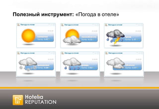 Полезный инструмент:  «Погода в отеле» 