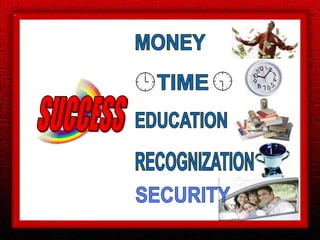 MONEYTIMESUCCESSEDUCATIONRECOGNIZATIONSECURITY