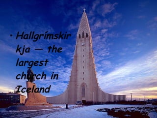 Hallgrímskirkja — the largest church in Iceland 