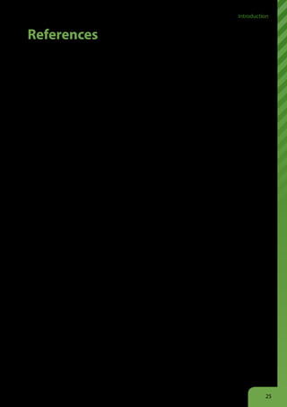 Introduction


 References
    Adelman, I. (1999). “The role of government in economic                     IEA. (2010). Energy Technology Perspectives Scenarios & Strategies
 development.” University of California, Berkeley.                           to 2050. OECD/IEA, Paris.
    Arrow, K. (1962). “Economic Welfare and the Allocation of                   IEA, OPEC, OECD, and World Bank. (2010). “Analysis of the Scope
 Resources for Invention,” in The Rate and Direction of Inventive            of Energy Subsidies and Suggestions for the G20 Initiative.” Joint
 Activity: Economic and Social Factors. National Bureau of Economic          report prepared for submission to the G20 Summit Meeting,
 Research, Inc. 609-626.                                                     Toronto (Canada), 26-27 June 2010, 4. Available at: http://www.
    Barbier, E.B. (2005). Natural Resources and Economic Development.        unep.org/greeneconomy.
 Cambridge University Press, Cambridge.                                         IMF. (2006). “World Economic Outlook Database.” IMF: Washington
    Barbier, E.B. (2010). “Poverty, development and environment.”            D.C. (September 2006). Available at: http://www.imf.org/external/
 Environment and Development Economics 15:635-660.                           pubs/ft/weo/2006/02/data/download.aspx.
    Barbier, E.B. (2010a). A Global Green New Deal: Rethinking the              Kamien, M.I. and Schwartz, N.L. (1982). Market Structure and
 Economic Recovery. Cambridge University Press and UNEP,                     Innovation. Cambridge University Press, Cambridge.
 Cambridge, UK.                                                                 McGranahan, G., Balk, D. and Anderson, B. (2007). “The rising tide:
    Barbier, E.B. (2010b). “A Global Green Recovery, the G20 and
                                                                             assessing the risks of climate change and human settlements in low
 International STI Cooperation in Clean Energy.” STI Policy Review
                                                                             elevation coastal zones.” Environment and Urbanization 19(1): 17-37.
 1(3):1-15.
                                                                                McKinsey and Company. (2009). “Charting our Water Future:
    Basten, S., M. Herrmann and E. Lochinger (2011). Population
                                                                             Economic Frameworks to Inform Decision Making.” 2030 Water
 dynamics, poverty and employment challenges in the LDCs, report
                                                                             Resources Group, Munich.
 prepared by IIASA and UNFPA, Laxenburg.
                                                                                Millennium Ecosystem Assessment. (2005). Ecosystems and
    Blair, R. and Cotter, T.F. (2005). Intellectual property: Economic and
 legal dimensions of rights and remedies. Cambridge University Press,        Human Well-being: Synthesis. Island Press, Washington, D.C.
 Cambridge; New York.                                                           Mowery, D.C. (1995). “The Practice of Technology Policy”, in
    Chen, S. and Ravallion, M. (2007). “Absolute poverty measures for        Stoneman, P., (ed.). Handbook of the Economics of Innovation and
 the developing world, 1981-2004.” Proceedings of the National               Technological Change. Blackwell, Oxford.
 Academy of Sciences 104(43):16757-16762.                                       Müller, A. and Davis, J.S. (2009). Reducing Global Warming: The
    Clinton Foundation. (2010). Clinton Foundation Annual Report             Potential of Organic Agriculture. Rodale Institute and FiBL. Kutztown,
 2009.                                                                       PA, and Frick, Switzerland.
    Comprehensive Assessment of Water Management in Agriculture.                Network of Heads of European Environment Protection Agencies.
 (2007). “Water for Food, Water for Life: A Comprehensive Assessment         (2005). “The contribution of good environmental regulation to
 of Water Management in Agriculture”. Earthscan, London and                  competitiveness.” Network of Heads of European Environment
 International Water Management Institute, Colombo, Sri Lanka.               Protection Agencies, November 2005.
    Dasgupta, P. (2008). “Nature in Economics.” Environmental and               Nicholls, R.J., Hanson, S., Herweijer, C., Patmore, N., Hallegatte, S.,
 Resource Economics 39:1-7.                                                  Corfee-Morlot, J., Chateua, J. and Muir-Wood, R. (2007). “Ranking of
    Eliasch, J. (2008). “Climate Change: Financing Global Forests”. The      the World’s Cities Most Exposed to Coastal Flooding Today and in
 Eliasch Review, UK. Available at: http://www.official-documents.gov.        the Future: Executive Summary.” OECD Environment Working Paper
 uk/document/other/9780108507632/9780108507632.pdf                           No. 1. OECD, Paris.
    FAO. (2009). Global agriculture towards 2050, How to Feed the               OECD. (2008). Costs of Inaction on Key Environmental Challenges.
 World 2050, High-Level Expert Forum, 12-13 October 2009, Rome.              OECD, Paris.
 FAO, Rome.                                                                     Pearce, D.W. and Barbier, E.B. (2000). Blueprint for a Sustainable
    FAO. (2009a). State of World Fisheries and Aquaculture 2008. FAO,        Economy. Earthscan, London.
 Rome.                                                                          Pearce, D.W., Markandya A. and Barbier, E.B. (1989). Blueprint for a
    FAO. (2010). FAO at work 2009-2010: growing food for nine billion.       Green Economy. Earthscan, London.
 FAO, Rome.                                                                     Pezzey, J.C.V. (1989). “Economic Analysis of Sustainable Growth
    FAO. (2010a). Global Forest Resources Assessment 2010: Main              and Sustainable Development.” Environment Department Working
 Report. FAO, Rome.                                                          Paper No. 15. The World Bank, Washington, D.C.
    Foray, D. (ed.). (2009). Innovation Policy for Development: A Review,
                                                                                Polasky, S. and Segerson, K. (2009). “Integrating Ecology and
 Elgar.
                                                                             Economics in the Study of Ecosystem Services: Some Lessons
    Gallai, N., Salles, J.-M., Settele, J. and Vaissière, B.E. (2009).
                                                                             Learned.” Annual Review of Resource Economics 1:409-434.
“Economic Valuation of the Vulnerability of World Agriculture
                                                                                Pollitt, H. et al. (2010). A Scoping Study on the Macroeconomic View
 Confronted with Pollinator Decline”. Ecological Economics 68(3):
                                                                             of Sustainability. Final report for the European Commission, DG
 810-21.
                                                                             Environment, Cambridge Econometrics and Sustainable Europe
    Global Footprint Network. (2010). The Ecological Wealth of
 Nations: Earth’s Biocapacity as a New Framework for International           Research Institute (July 2010). Available at: http://ec.europa.eu/
 Cooperation.                                                                environment/enveco/studies_modelling/pdf/sustainability_
    Guzmand, J.M. et al. (2009). “The Use of Population Census Data          macroeconomic.pdf.
 for Environmental and Climate Change Analysis”, in J.M. Guzmand                Population Division of the United Nations Secretariat. (2008).
 et al. (eds). Population Dynamics and Climate Change, UNFPA and             World Urbanization Prospects: The 2007 Revision: Executive Summary.
 IIED, New York and London.                                                  United Nations, New York.
    Herrmann, M. and Khan, H. (2008). Rapid Urbanization,                       Porter, M.E. and Van der Linde, C. (1995). “Toward a new
 Employment Crises and Poverty in African LDCs, paper prepared for           conception of the environment-competitiveness relationship.” The
 UNU-WIDER Project Workshop “Beyond the Tipping Point: African               Journal of Economic Perspectives 9:97-118.
 Development in an Urban World” (June 2008, Cape Town), Geneva.                 Sparks, Donald L. (2009). Advances in agronomy 101. Elsevier Inc.,
    IEA. (2002). World Energy Outlook 2002. Chapter 10, Energy and           London.
 Development. Organisation for Economic Co-operation and                        Stoneman, P., (ed.). (1995). Handbook of the Economics of
 Development/IEA, Paris.                                                     Innovation and Technological Change. Blackwell, Oxford.
    IEA. (2009). World Energy Outlook 2010, International Energy                Sukhdev, P. (2008). The Economics of Ecosystems & Biodiversity: An
 Agency, OECD Publishing, Paris.                                             Interim Report. European Communities, Brussels.



                                                                                                                                                          25
 