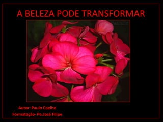 A BELEZA PODE TRANSFORMAR Autor: Paulo Coelho Formatação- Pe.José Filipe 