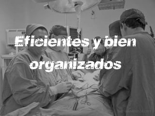 Eficientes y bien
  organizados
 