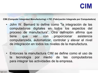 Tecnologías CAD-CAM-CAE-CIM | PPTX