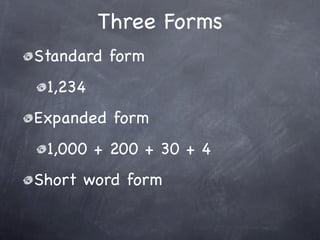 Thirty Expanded 1-1 Place Value Through Billions | KEY