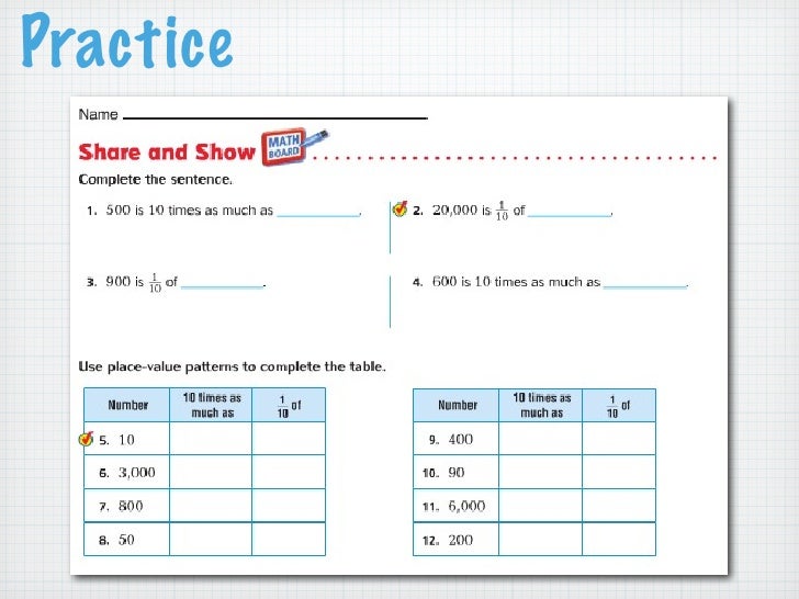 Go Math 1 1 Place Value and Patterns