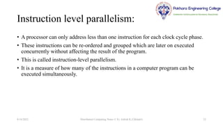 Fundamental Concept of Parallel Processing | PPTX