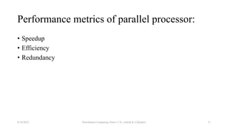 Fundamental Concept of Parallel Processing | PPTX