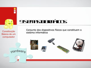 Sistemas Informáticos Constituição Básica de um computador 
