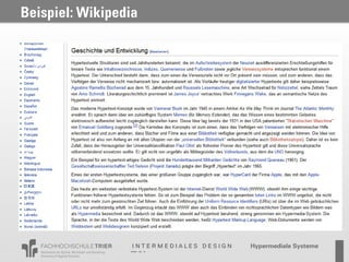 Beispiel: Wikipedia
 