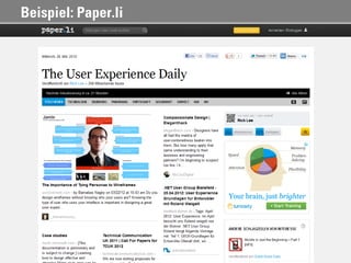 Beispiel: Paper.li
 
