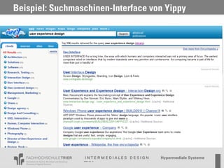 Beispiel: Suchmaschinen-Interface von Yippy
 