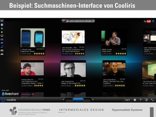 Beispiel: Suchmaschinen-Interface von Cooliris
 
