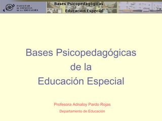 [object Object],[object Object],[object Object],Profesora Adnaloy Pardo Rojas Departamento de Educación 