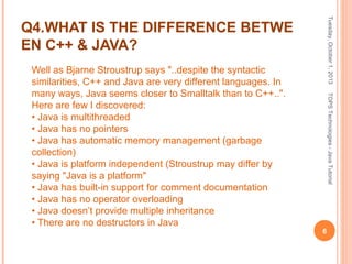 Most Asked Java Interview Question and Answer | PPT