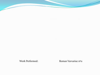 Work Performed:Roman Varvariuc nº11