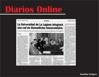 Diarios Online
Josefina Vergara
 