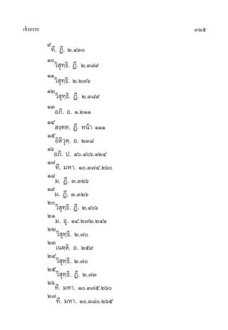 ‡™‘ßÕ√√∂                            325
           ˘∑’. Ø’. Ú.ÙÛ
           Ò«‘ ÿ∑⁄∏‘. Ø’. Ú.Û¯˘
           ÒÒ«‘ ÿ∑⁄∏‘. Ú.Ú˜ˆ
           ÒÚ«‘ ÿ∑⁄∏‘. Ø’. Ú.Û¯˘
           ÒÛÕ¿‘. Õ. Ò.ÚÒÒ
           ÒÙ ß⁄§À. Ø’. Àπâ“ ÒÒÒ
           ÒıÕ‘µ‘«ÿµ⁄. Õ. ÚÛ¯
           ÒˆÕ¿‘. ª. Ù.Ùˆ.ÒÚÙ
           Ò˜∑’. ¡À“. Ò.Û˜Ù.Úˆ
           Ò¯¡. Ø’. Û.ÛÚˆ
           Ò˘¡. Ø’. Û.ÛÚˆ
           Ú«‘ ÿ∑⁄∏‘. Ø’. Ú.Ùˆ
           ÚÒ¡. Õÿ. ÒÙ.Ú˜Ú.ÚÙÒ
           ÚÚ«‘ ÿ∑⁄∏‘.‹ Ú.˜
           ÚÛ
               ‡πµ⁄µ‘. Õ. Úı˘
           ÚÙ
               «‘ ÿ∑⁄∏‘. Ú.˜
           Úı
               «‘ ÿ∑⁄∏‘. Ø’. Ú.˜Û
           Úˆ∑’. ¡À“. Ò.Û˜ı.Úˆ
           Ú˜∑’. ¡À“. Ò.Û¯.Úˆı
 