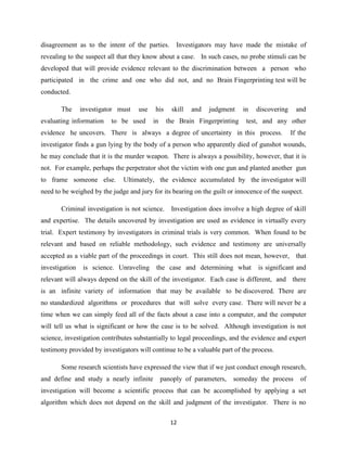 Brain finger printing