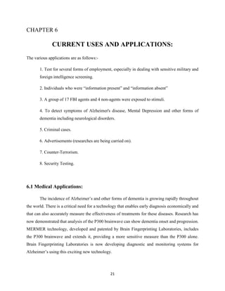 Brain finger printing