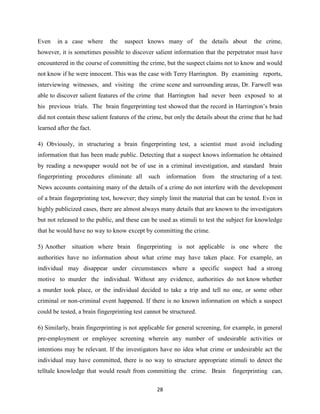 Brain finger printing