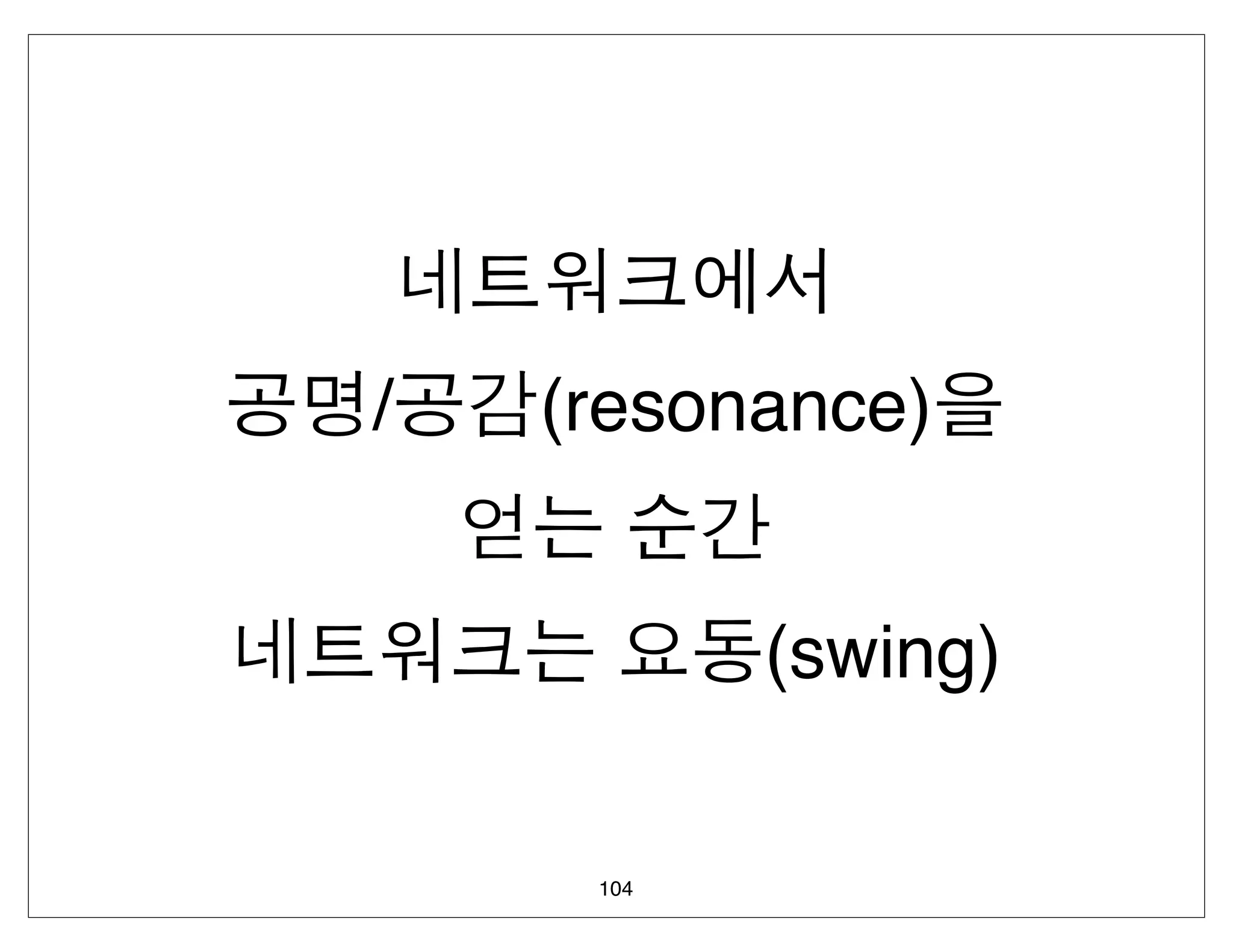 /   (resonance)


           (swing)

     104
 