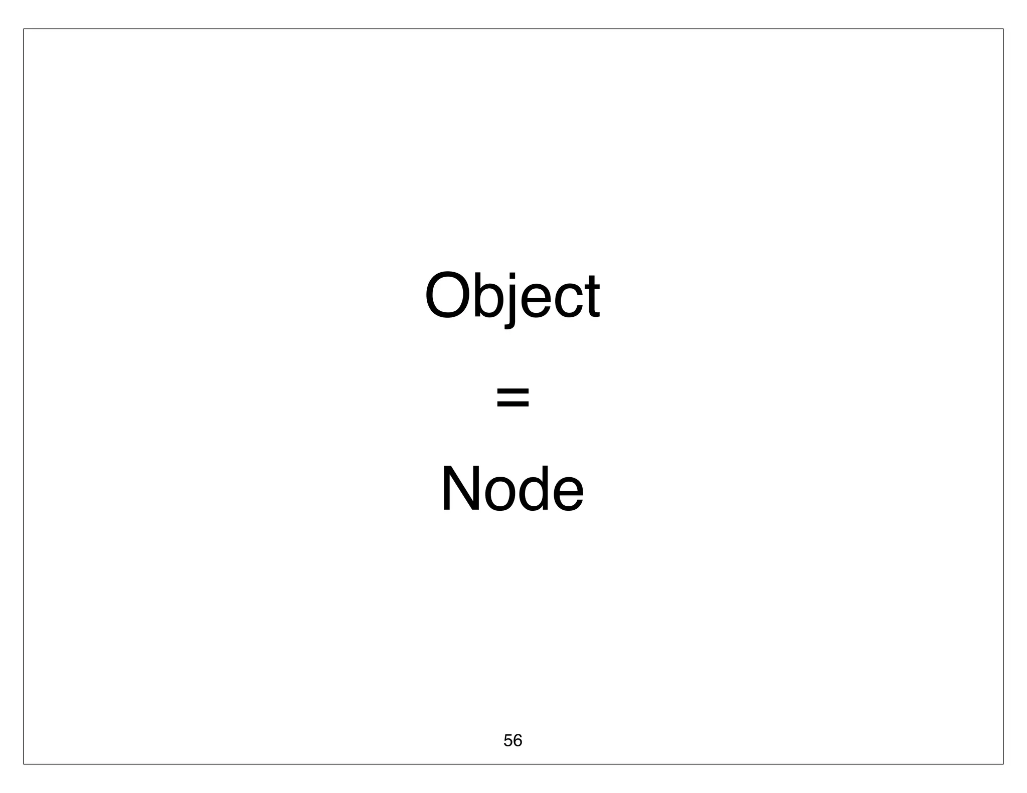 Object
  =
Node


  56
 