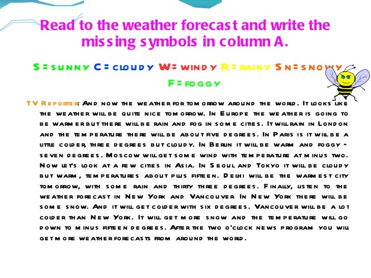 essay on weather condition
