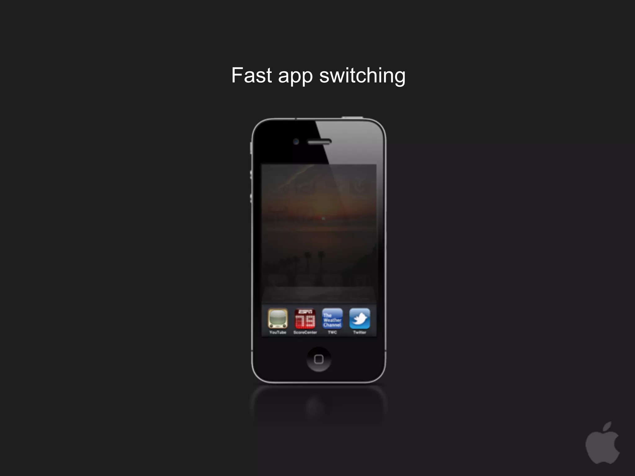 Fast app switching
 