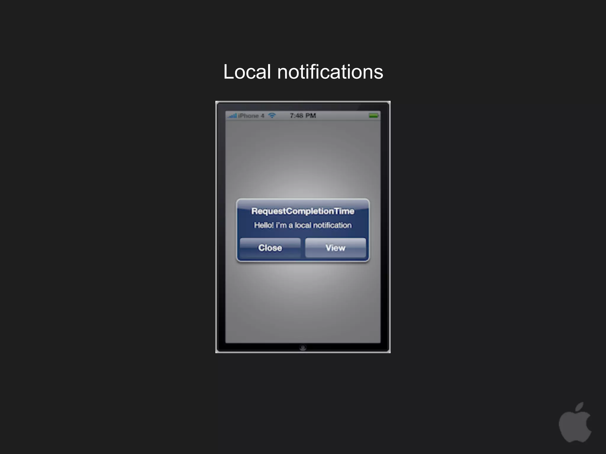 Local notifications
 