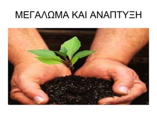ΜΕΓΑΛΩΜΑ ΚΑΙ ΑΝΑΠΤΥΞΗ