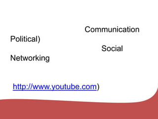 ด้านการตลาด (Marketing) ซึ่งถือว่าเป็นส่วนที่นำ Social Networking มาใช้ประโยชน์ในการสร้างแบรนด์ ได้อย่างชัดเจน เพราะเป็นเครื่องมือที่มีประสิทธิภาพสูงในการสื่อสารเพื่อสร้างความเข้าถึง สร้างความสัมพันธ์ การมีส่วนร่วมกับผู้บริโภคได้ดีและวัดผลได้ทันที