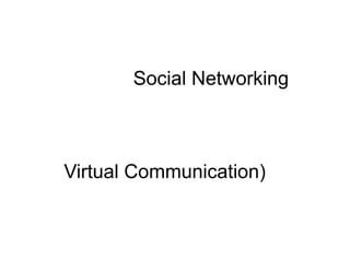 ประเภทของ Social Networking1.การเขียนบทความ (Weblog) เป็นระบบจัดการเนื้อหา (Content Management System: CMS) รูปแบบหนึ่ง ซึ่งทำให้ผู้ใช้สามารถเขียนบทความที่เรียกว่า โพสต์(Post) และทำการเผยแพร่ได้โดยง่าย2. แหล่งข้อมูลหรือความรู้ (Data/ Knowledge) เป็นเว็บที่รวบรวมข้อมูล ความรู้ในเรื่องต่างๆ ในลักษณะเนื้อหาอิสระ ทั้งวิชาการ ภูมิศาสตร์ประวัติศาสตร์ สินค้า หรือบริการ 3.ประเภทเกมส์ออนไลน์(Online games) เป็นเว็บที่นิยมมากเพราะเป็นแหล่งรวบรวมเกมส์ไว้มากมายผู้เล่นสามารถที่จะสนทนา เล่น แลกเปลี่ยน items ในเกมส์กับบุคคลอื่นๆ ในเกมส์ได้ 