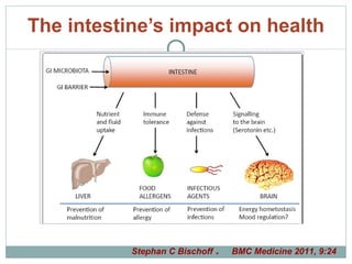 The intestine’s impact on health Stephan C Bischoff 。  BMC Medicine 2011, 9:24 