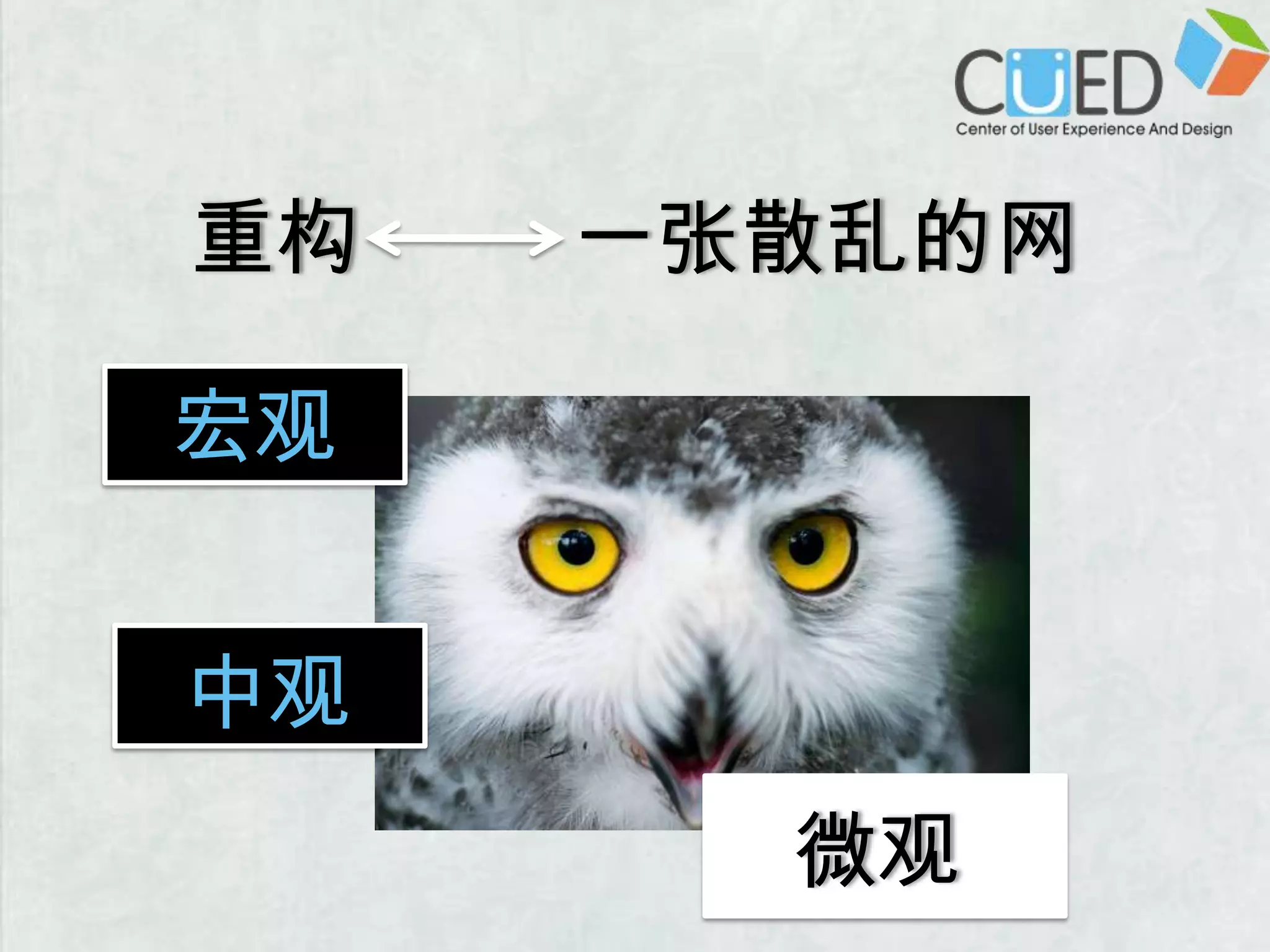 重构 一张散乱的网宏观中观微观