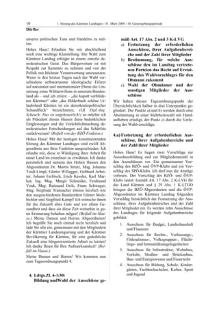 1. LTG-Sitzung am 31. März 2009