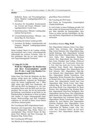 1. LTG-Sitzung am 31. März 2009